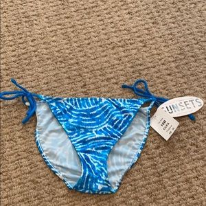 Blue Oceana bikini swim bottoms!